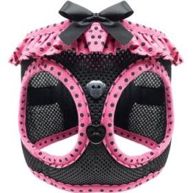 Hot Pink and Black Polka Dot Ruffle