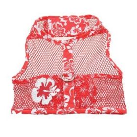 Cool Mesh Harness Hawaiian Hibiscus - Red