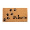 Coir Doormat Front Door Mat with Non Slip PVC Backing Printed Indoor Outdoor Mats for Home & Office Welcome Mats for Door Entrance Mats with Paws Prin