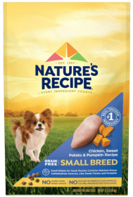 Nature's Recipe Small Breed Grain Free Chicken, Sweet Potato & Pumpkin Recipe, Dry Dog Food, 12 lb.