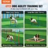 VEVOR Dog Agility Training Equipment 4 PCS Set with Hurdles Jump Ring Pause Box