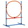 VEVOR Dog Agility Training Equipment 4 PCS Set with Hurdles Jump Ring Pause Box