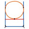 VEVOR Dog Agility Training Equipment 4 PCS Set with Hurdles Jump Ring Pause Box