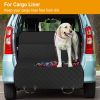 Waterproof Dog Car Seat Cover Scratchproof Pet Hammock Protector Rear Seat Mat Seatbelt