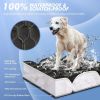 Dog Car Seat Cover for Back Seat, Back Seat Cover for Dogs, Scratchproof Car Hammock for Dogs with Mesh Window,Dog Seat Belt