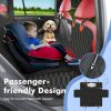 Dog Car Seat Cover for Back Seat, Back Seat Cover for Dogs, Scratchproof Car Hammock for Dogs with Mesh Window,Dog Seat Belt