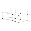 4 Pack Adjustable Dog Agility Jumps with Carry Bag Exercise Dog Jumping Hurdles for Indoor Outdoor Dog Agility Course Game, White