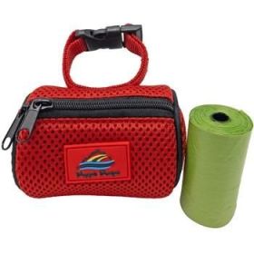 American River Poop Bag Holder - Red (Color: Red)